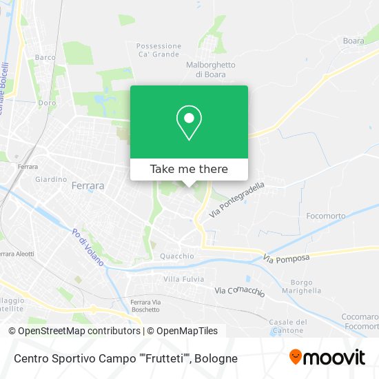 Centro Sportivo Campo ""Frutteti"" map