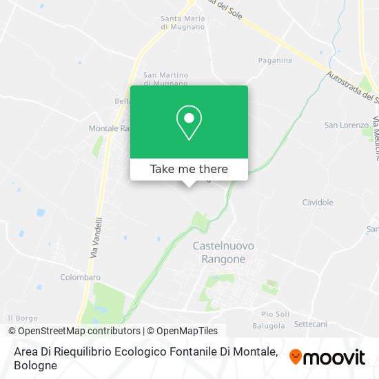 Area Di Riequilibrio Ecologico Fontanile Di Montale map