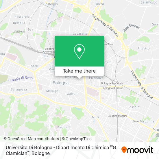 Università Di Bologna - Dipartimento Di Chimica ""G. Ciamician"" map