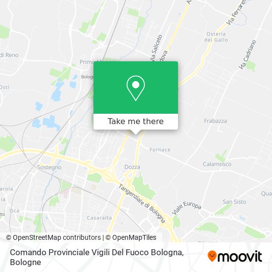 Comando Provinciale Vigili Del Fuoco Bologna map