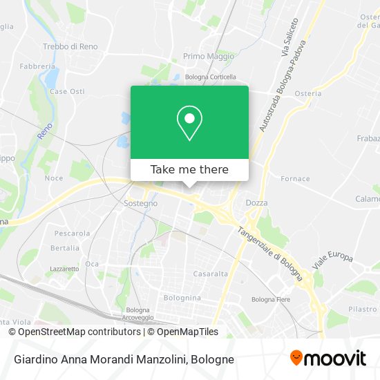 Giardino Anna Morandi Manzolini map