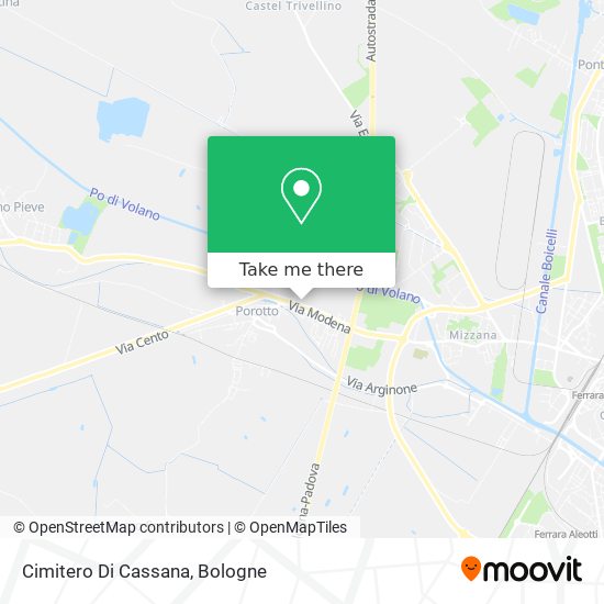 Cimitero Di Cassana map