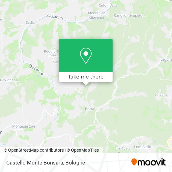 Castello Monte Bonsara map