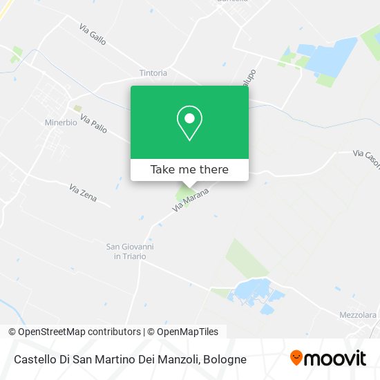 Castello Di San Martino Dei Manzoli map