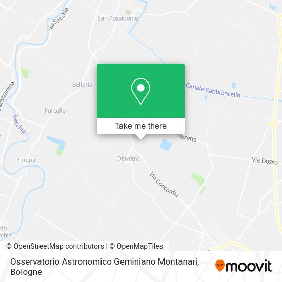 Osservatorio Astronomico Geminiano Montanari map