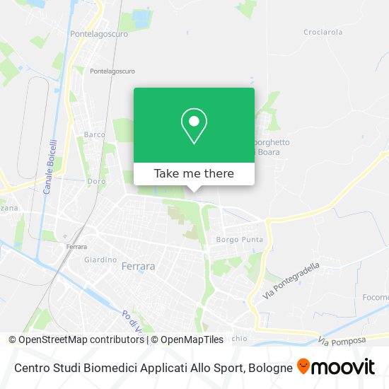Centro Studi Biomedici Applicati Allo Sport map