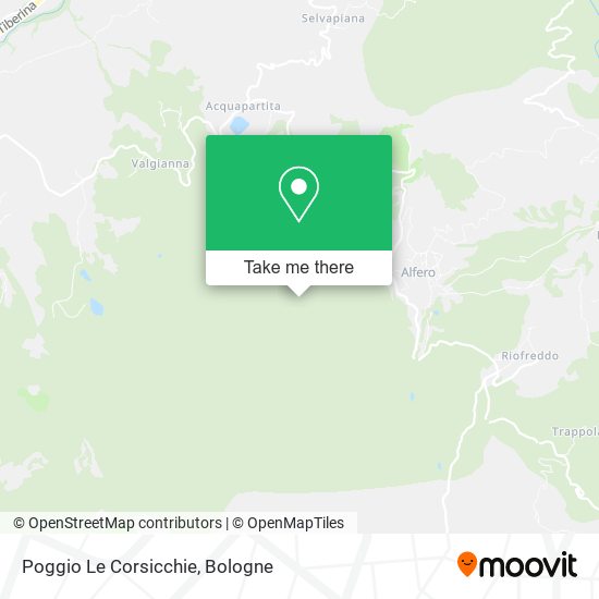 Poggio Le Corsicchie map