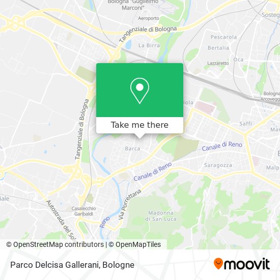 Parco Delcisa Gallerani map