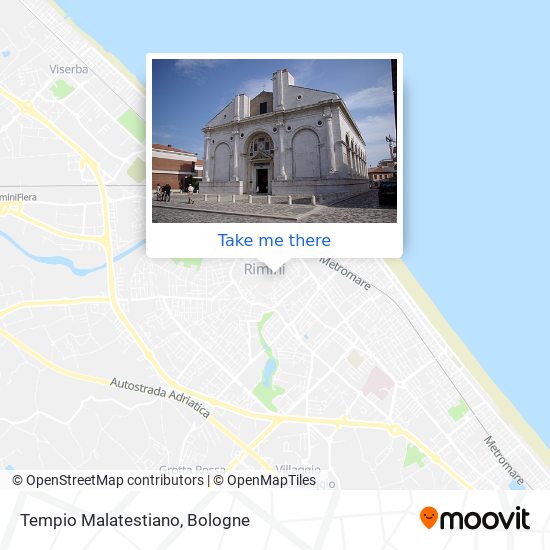 Tempio Malatestiano map