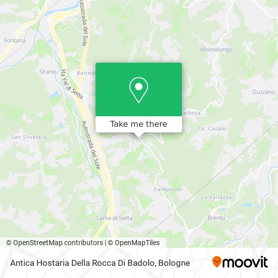 Antica Hostaria Della Rocca Di Badolo map