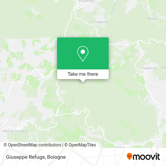 Giuseppe Refuge map