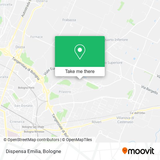 Dispensa Emilia map