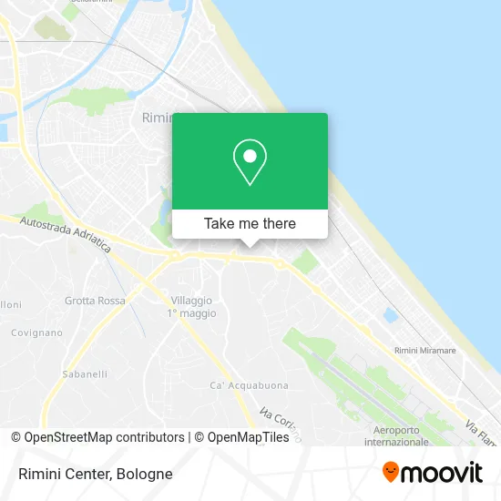 Rimini Center map