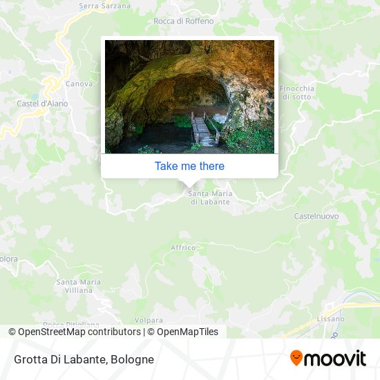 Grotta Di Labante map