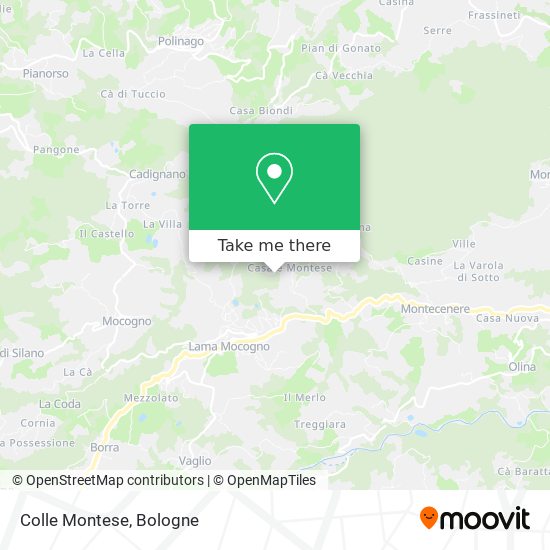 Colle Montese map