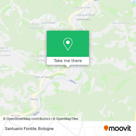 Santuario Fontile map