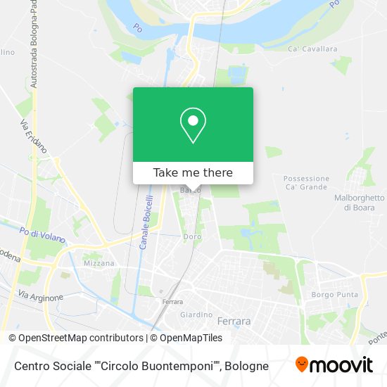 Centro Sociale ""Circolo Buontemponi"" map