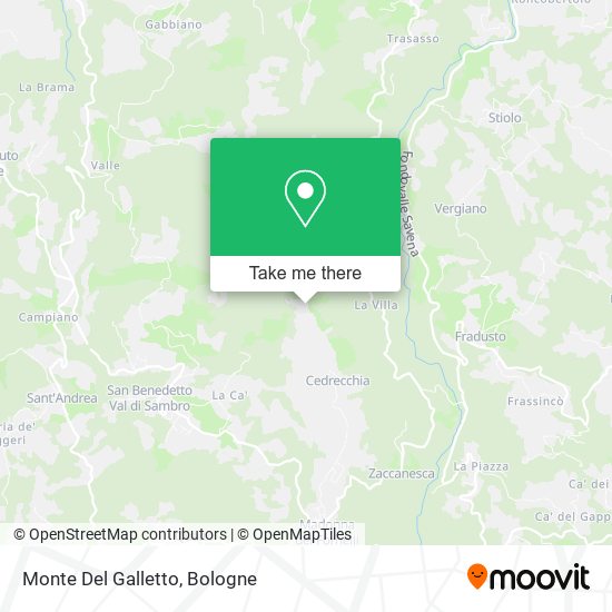 Monte Del Galletto map