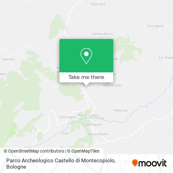 Parco Archeologico Castello di Montecopiolo map