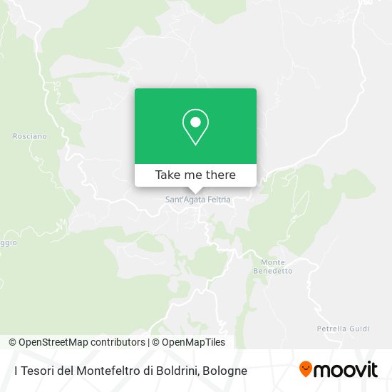 I Tesori del Montefeltro di Boldrini map