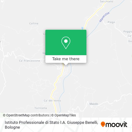 Istituto Professionale di Stato I.A. Giuseppe Benelli map