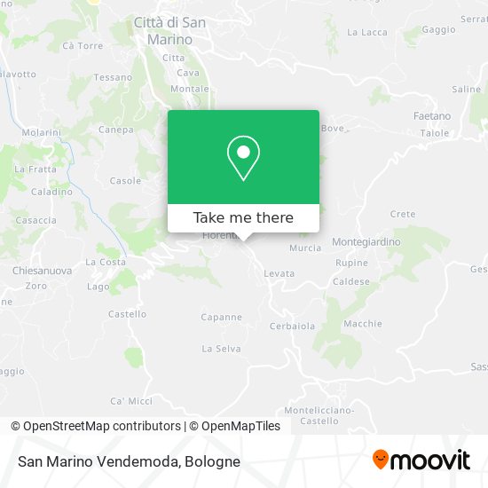 San Marino Vendemoda map