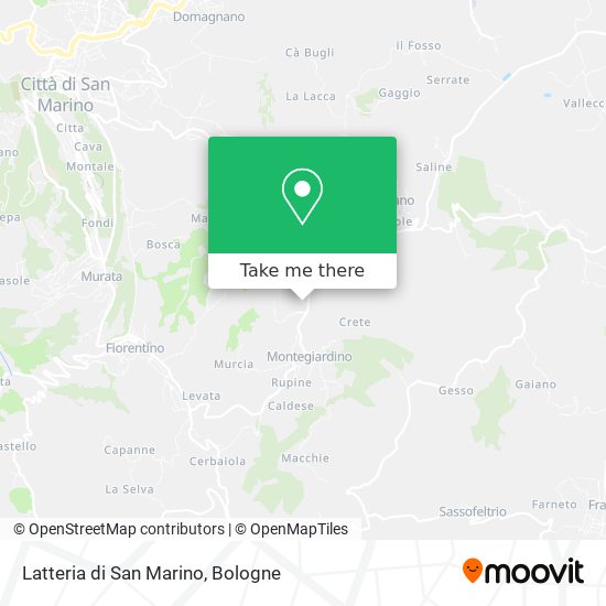 Latteria di San Marino map