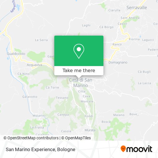 San Marino Experience map