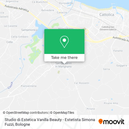 Studio di Estetica Vanilla Beauty - Estetista Simona Fuzzi map