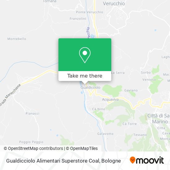 Gualdicciolo Alimentari Superstore Coal map