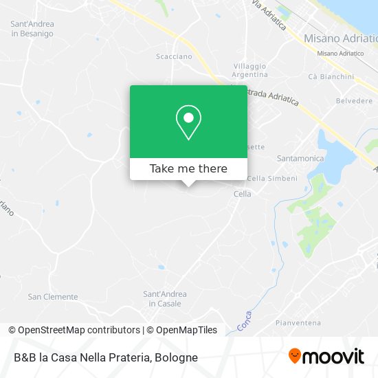 B&B la Casa Nella Prateria map