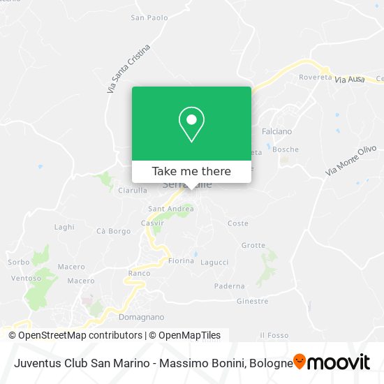 Juventus Club San Marino - Massimo Bonini map