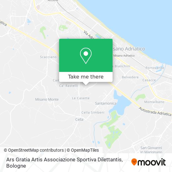 Ars Gratia Artis Associazione Sportiva Dilettantis map