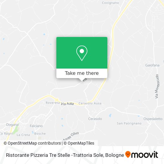 Ristorante Pizzeria Tre Stelle -Trattoria Sole map