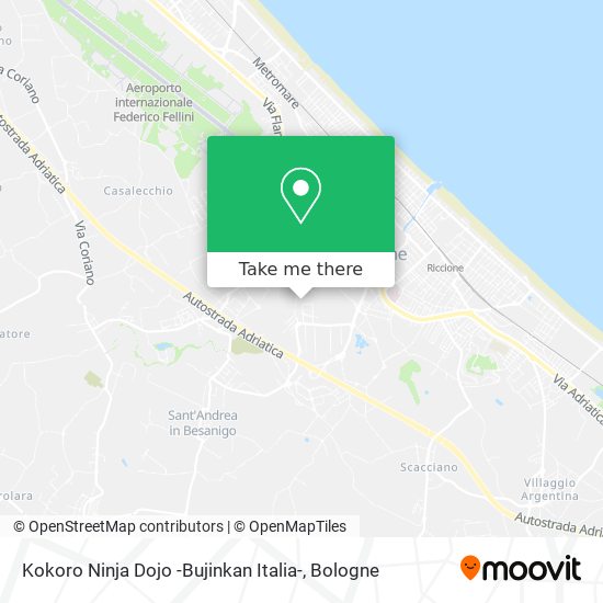 Kokoro Ninja Dojo -Bujinkan Italia- map