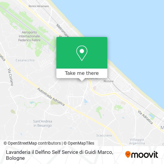 Lavanderia il Delfino Self Service di Guidi Marco map