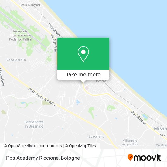 Pbs Academy Riccione map
