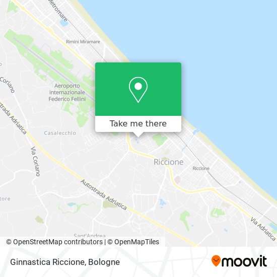 Ginnastica Riccione map