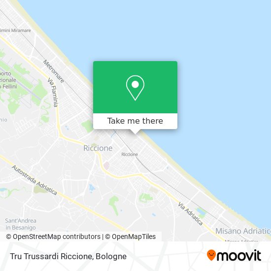 Tru Trussardi Riccione map