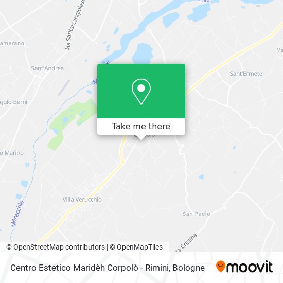 Centro Estetico Maridèh Corpolò - Rimini map