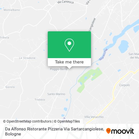 Da Alfonso Ristorante Pizzeria Via Sartarcangiolese map