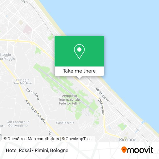 Hotel Rossi - Rimini map