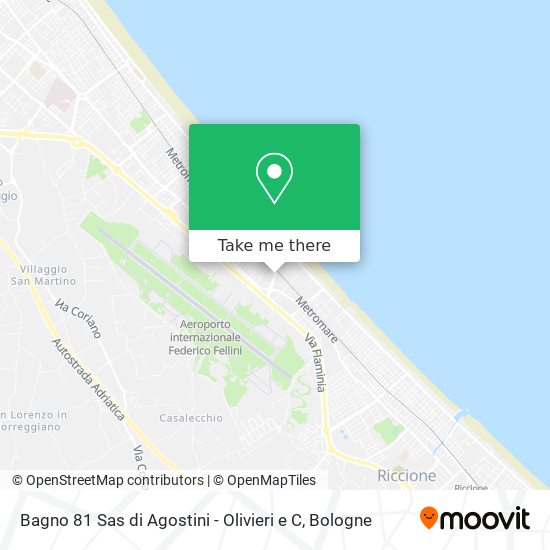 Bagno 81 Sas di Agostini - Olivieri e C map