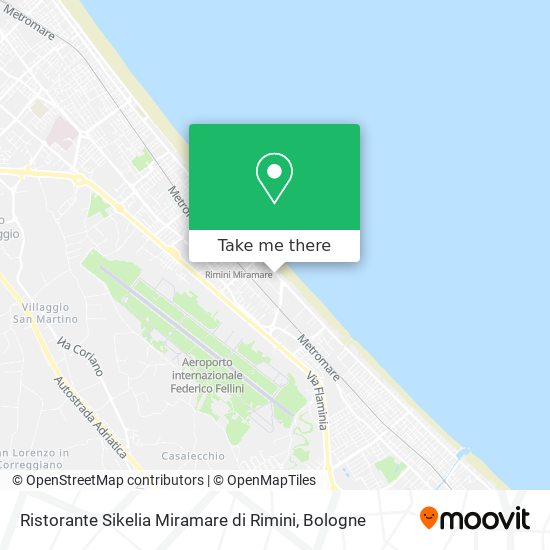 Ristorante Sikelia Miramare di Rimini map