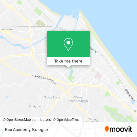 Bici Academy map