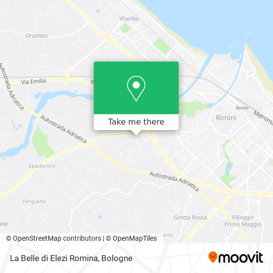 La Belle di Elezi Romina map