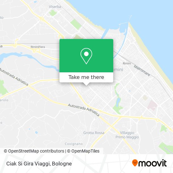 Ciak Si Gira Viaggi map