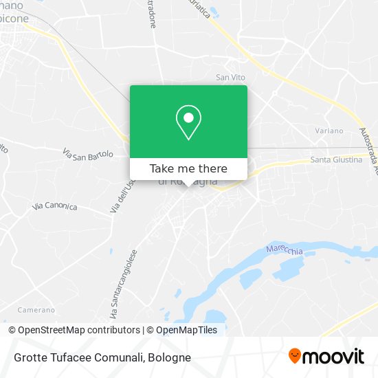 Grotte Tufacee Comunali map