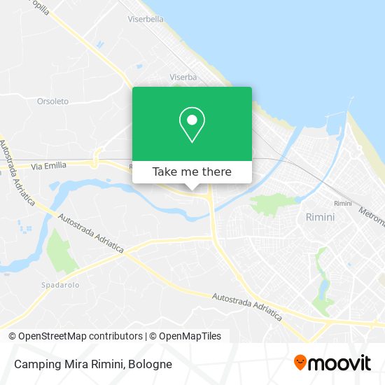 Camping Mira Rimini map