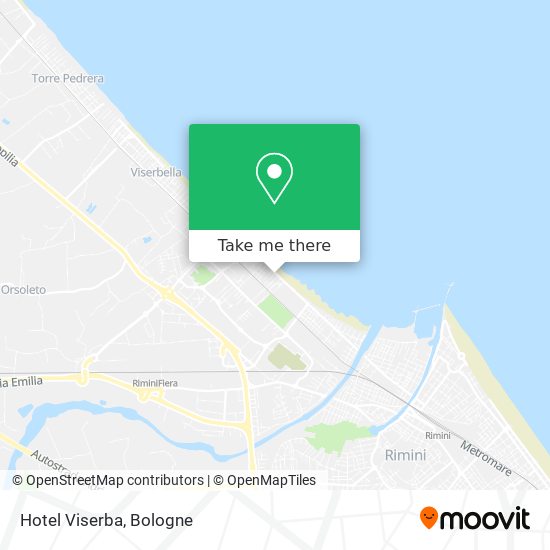 Hotel Viserba map